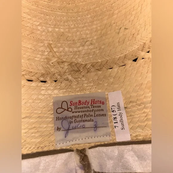 SunBody Cowboy hat Palm Leaf 5” brim - NEVER WORN